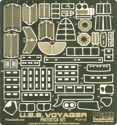 USS Voyager Photoetch set from ParaGrafix