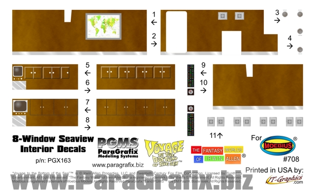 ParaGrafix - 8 Window Seaview Decals