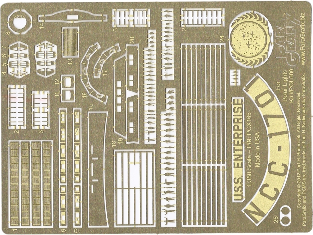 1:350 Refit Enterprise Photoetch from ParaGrafix