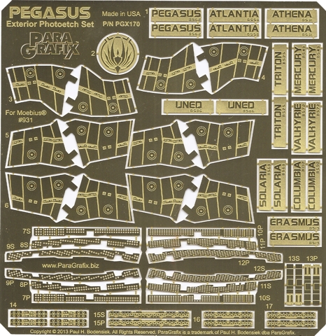 Battlestar Pegasus Exterior Photoetch Set