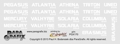 Battlestar Pegasus Registry Decals