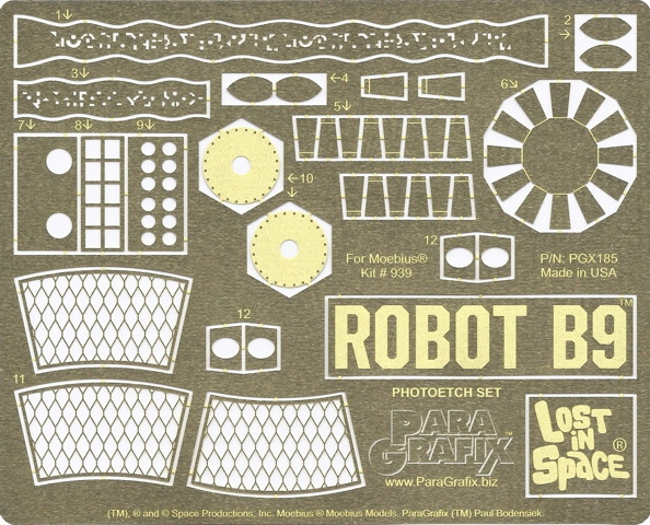 Lost in Space Robot B9 Photoetch