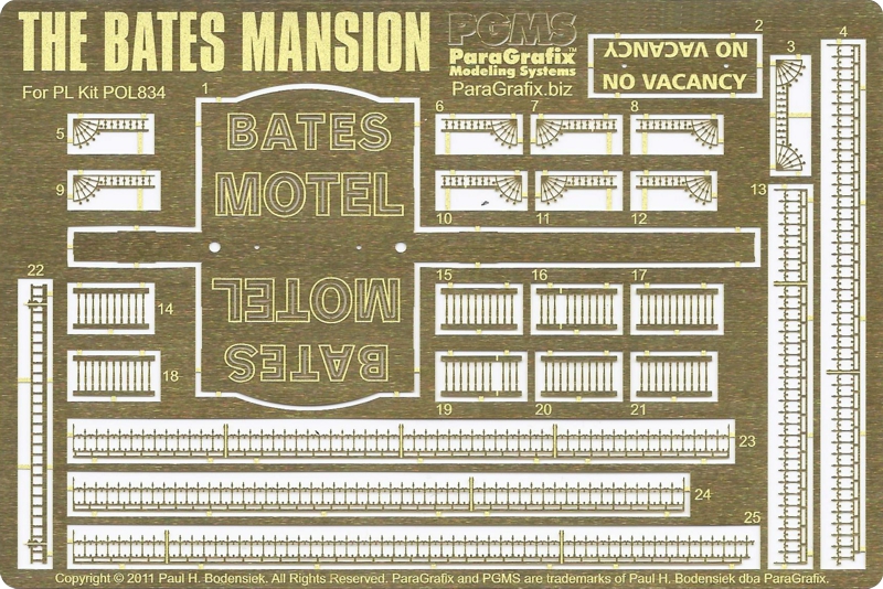 Bates Mansion Photoetch from ParaGrafix