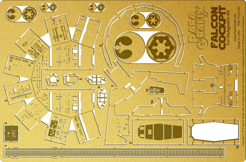 Millennium Falcon Cockpit Photoetch