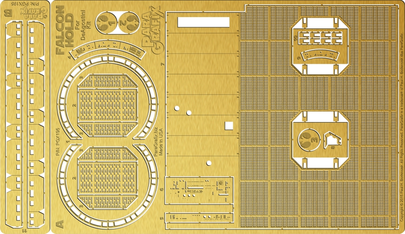 Millennium Falcon Hold Photoetch