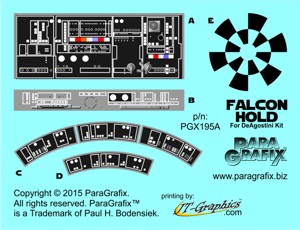 DeAgostini Falcon Hold Decals by ParaGrafix
