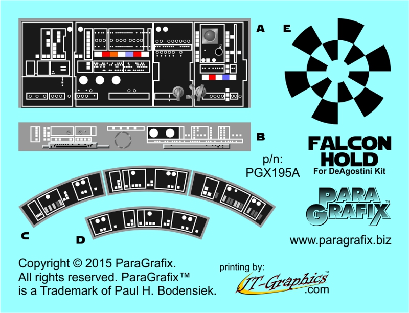 DeAgostini Falcon Hold Decals by ParaGrafix