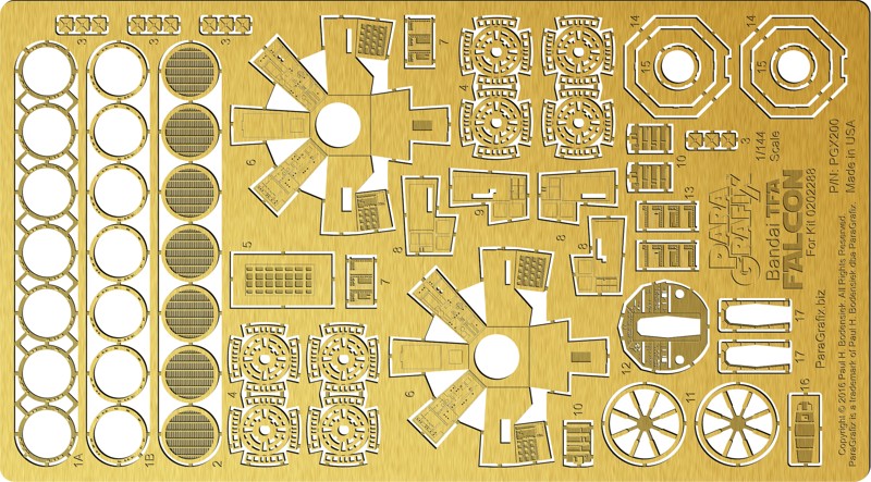 Bandai TFA Falcon Photoetch Set