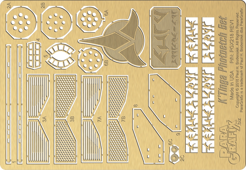 K'Tinga Photoetch Set from ParaGrafix