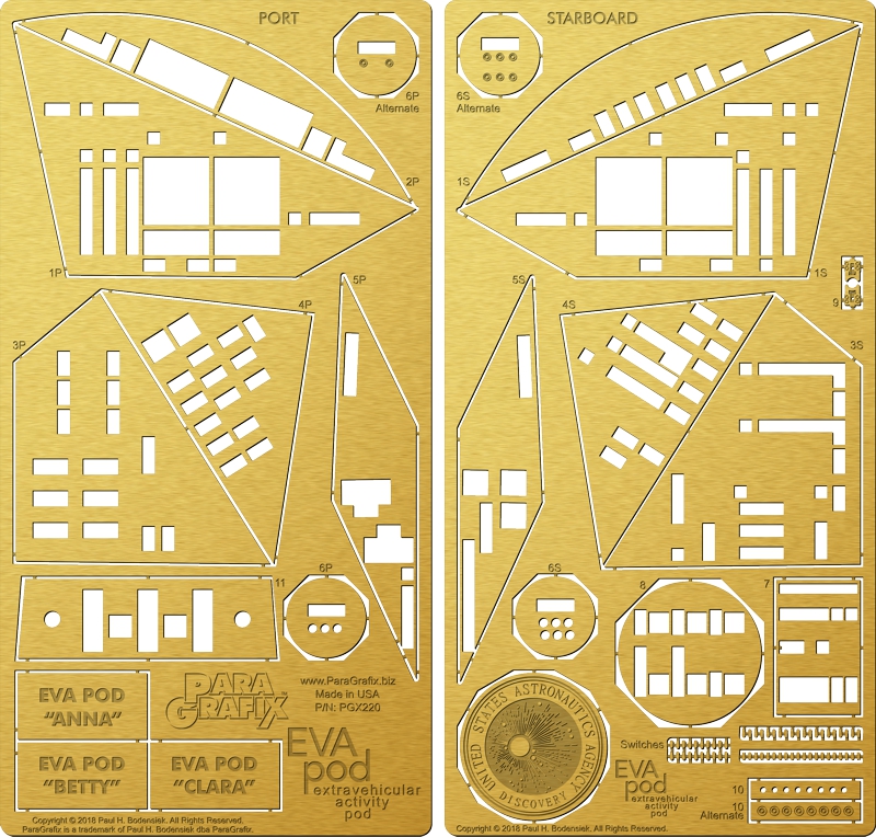 EVA Pod Photoetch from ParaGrafix