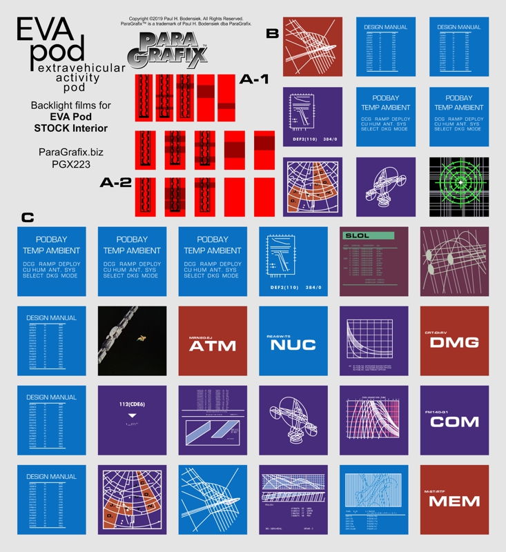 EVA Pod Display Screens by ParaGrafix