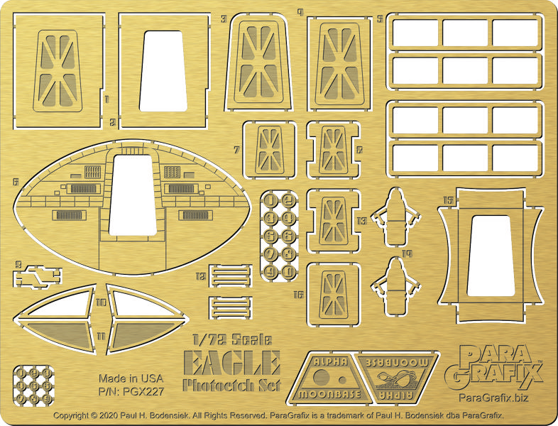 1/72 scale Eagle Photoetch from ParaGrafix