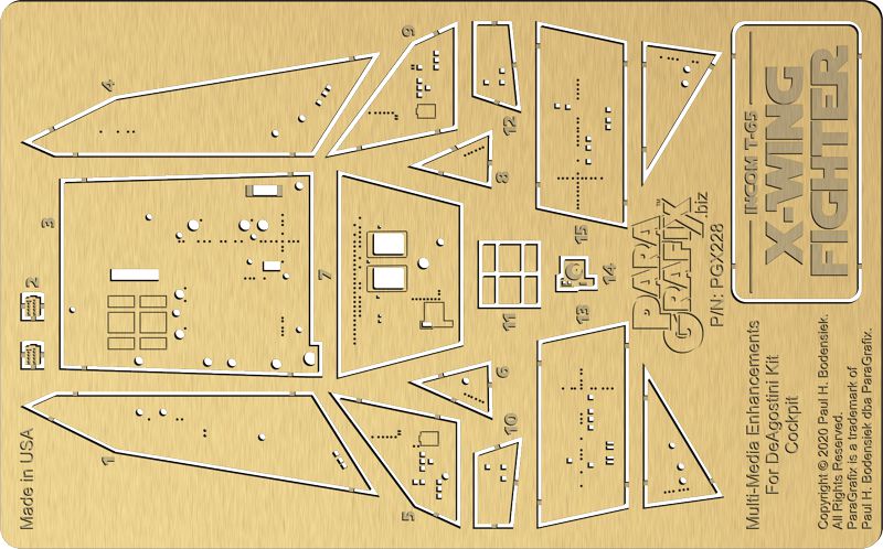 ParaGrafix X-Wing Detail Set for DeAgostini Kit