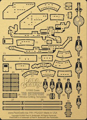TOS Enterprise Window Drilling Templates