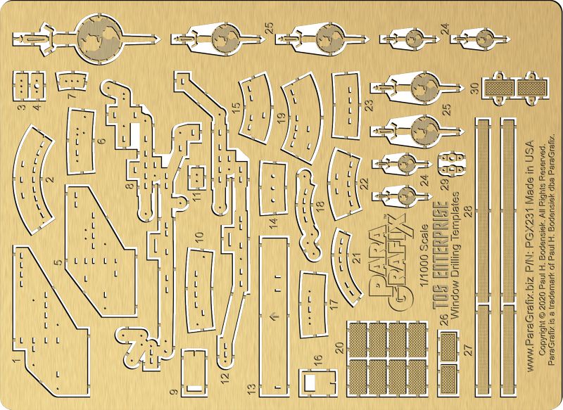 TOS Enterprise Window Drilling Templates