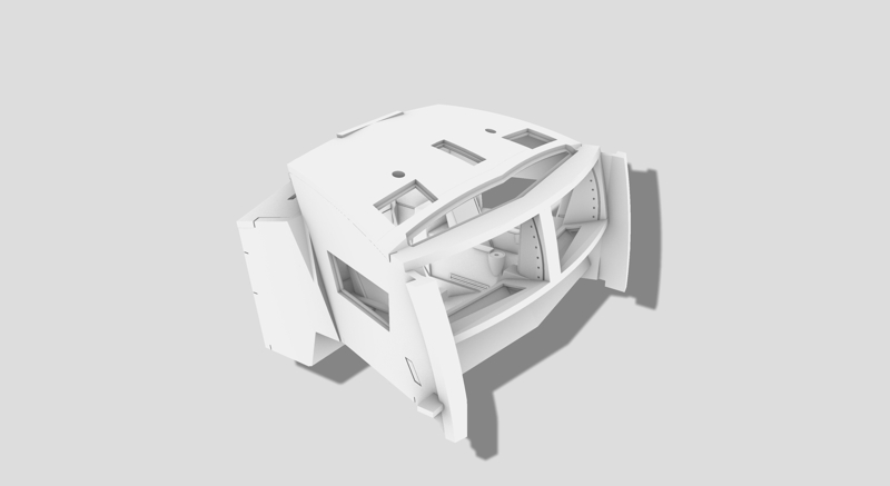 Aries 1-B Replacement Cockpit from ParaGrafix