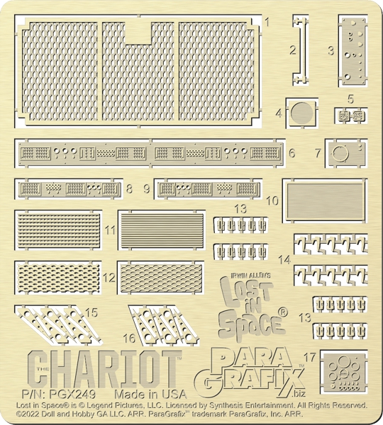 1/35 Scale Chariot Photoetch from ParaGrafix