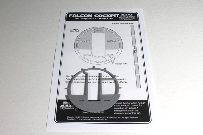 Cockpit Rear Wall Support for DeAgostini Falcon