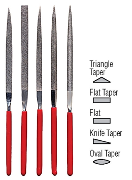 Zona Flat Shape Diamond File Set (5)